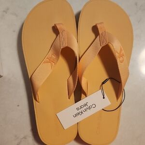 NWT Calvin Klein Tangerine Sandals